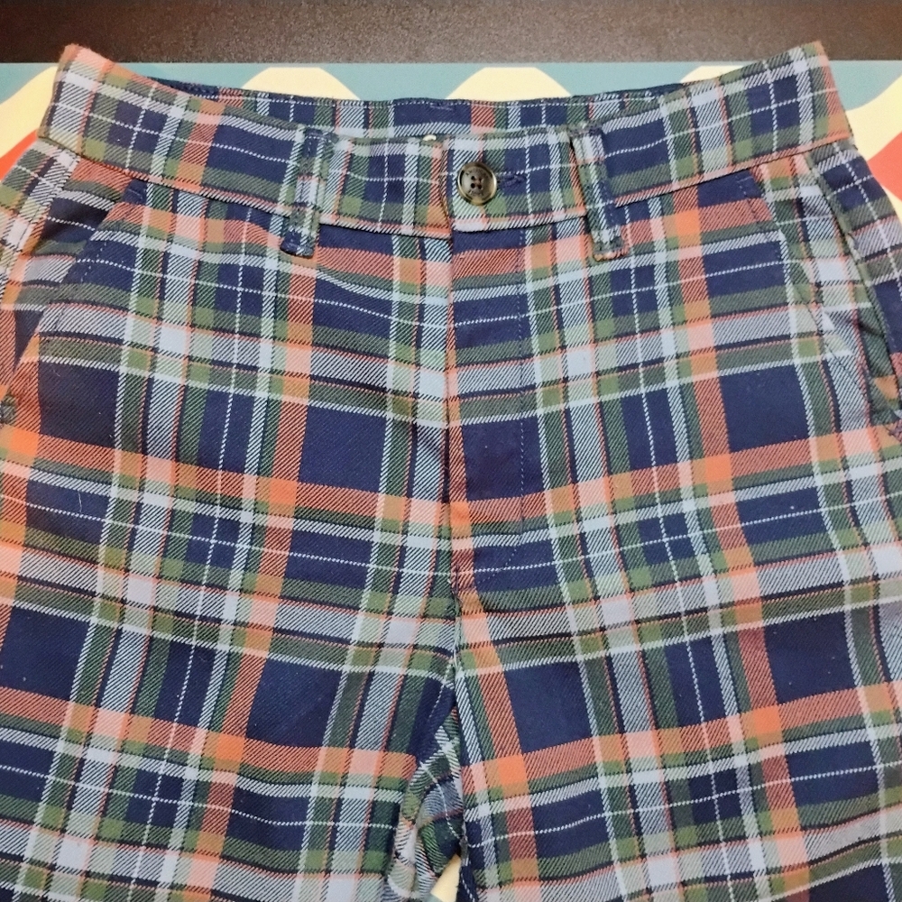 American Eagle Super Hi-Rise Skinny Trouser Plaid Pants Womens Size 4 Pockets E
